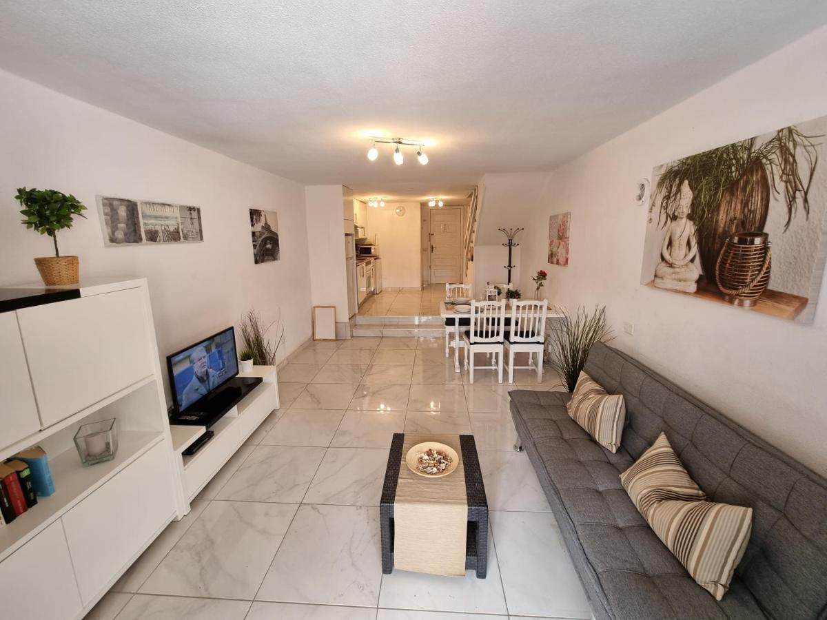 Duplex Apartment Vistamar, Sea-View, Heated Pool In Parque Santiago 2, Wifi Playa de las Américas Exterior foto